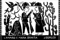 Canga Lampiao Preto e Maria Bonita