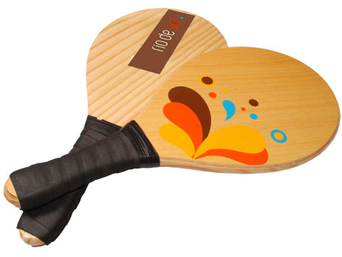 Frescobol RiodeSol - Kit de 2 raquetes + bola