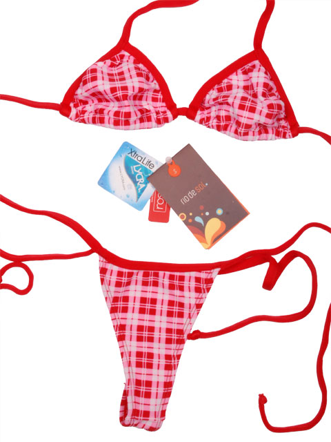 Tanga hilo dental Xadrez Micro