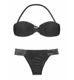 Biquini strappy preto Jericoacoara