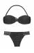 Biquini strappy preto Jericoacoara