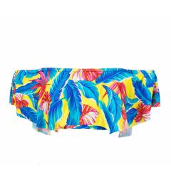 Top babado folha azul Soutien Paradise Yellow