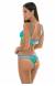 Cropped top estampa tropical Tropical Blue Neck