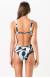Mai� floral preto e azul Gabriela