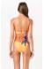 Body maio floral estampa localizada - Lirios Laranja