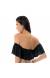 Top com babado preto Top Black Babado