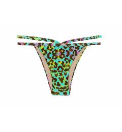 Calcinha strappy oncinha Bottom Morumbi Cropped