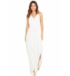 Vestido longo fenda lateral Luna Branco