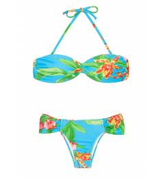 Biquíni Tomara Que Caia -aloha Bandeau Franzida