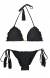 Biqu�ni empina bumbum pompom Ambra Frufru Preto