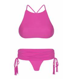 Biqu�ni Cropped sainha Ambra Jupe Rosa Choque