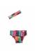 Calcinha baby listra geometrica color Algodao Doce