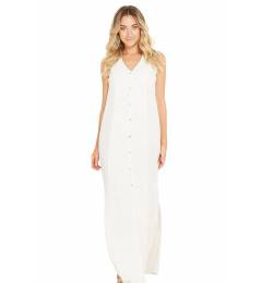 Vestido liso lingo branco Surya Branco