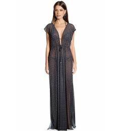 Vestido longo preto Vestido Kruguer