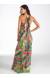 Vestido longo estampado Flores De Ipanema