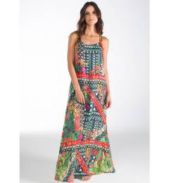 Vestido longo estampado Flores De Ipanema