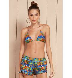 Short colorido estampa geometrica Short Emocoes