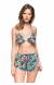 Shortinho praia estampado Short Transpassado