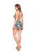 Shortinho praia estampado Short Transpassado