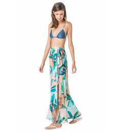Saia lomga praia estampada - Saia Estampa