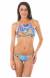 Biqu�ni cropped estampado Bigua Azul