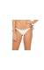 Calcinha preta lacinho corda Bottom Angel Perola Branco