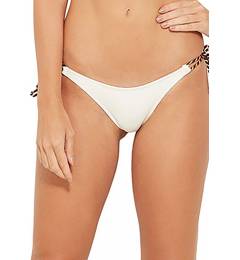 Calcinha preta lacinho corda Bottom Angel Perola Branco
