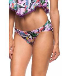 Calcinha costa alta floral Calcinha Areia Fina