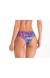 Calcinha fixa estampada detalhe dourado Bottom Rosa Marinha