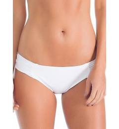 Calcinha lateral franzida branca Calcinha Coral Branco