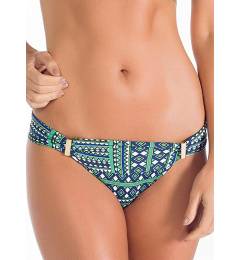Calcinha estampada franzida detalhe dourado Calcinha Imperio