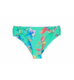 Calcinha verde agua floral regulavel Bottom Acqua Flora Regulavel