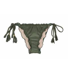 Calcinha frufru verde brilho Calcinha frufru verde brilho Bottom Croco Frufru