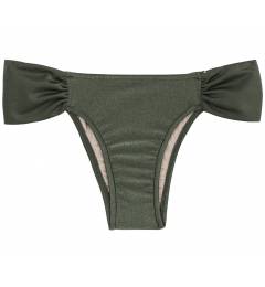 Calcinha Franzida Medio Bottom Croco Transpassado