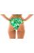 Calcinha verde pantanal Bottom Folhagem Hot Pant