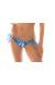 Calcinha frufru floral branco e azul Bottom Hortensia Off Shoulder