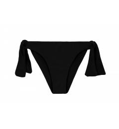 Calcinha Preto Beach Bottom Preto Babado
