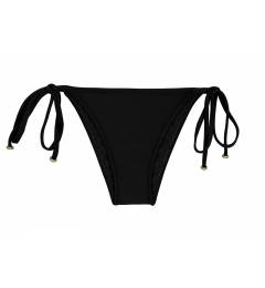 Calcinha Preto Beach Bottom Preto Lacinho