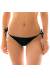 Calcinha Preto Beach Bottom Preto Lacinho