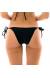 Calcinha Preto Beach Bottom Preto Lacinho