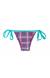Calcinha de biquini lacinho estampa xadrez Calcinha Bikini Xadrez