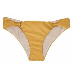 Calcinha regulavel dourado Calcinha Gold Cortinao
