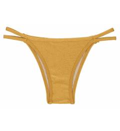 Calcinha 2 tiras ouro Calcinha Gold Duo