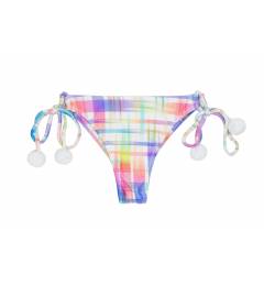 Calcinha fio dental xadrez Calcinha Plaid Cortinao