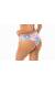 Calcinha faixa franzido xadrez Calcinha Plaid Tie