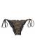 Calcinha biquini frufru brilho lurex Calcinha Radiante Preto Frufru
