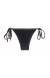 Calcinha reta lacinho com lurex Calcinha Radiante Preto Lacinho