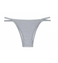 Calcinha duas tiras prata Calcinha Silver Duo