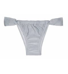 Calcinha cortininha prata Calcinha Silver Tomara Que Caia