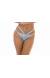 Calcinha reta strapy prata Calcinha Silver Triangulo